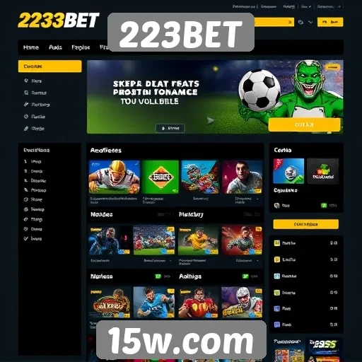 Apostadores elogiam interface do site 223BET